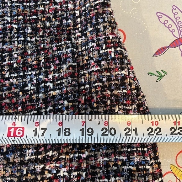 Talbots Women’s Sleeveless Shift Dress Size 14 Tweed Fringe Royalcore - Picture 12 of 15